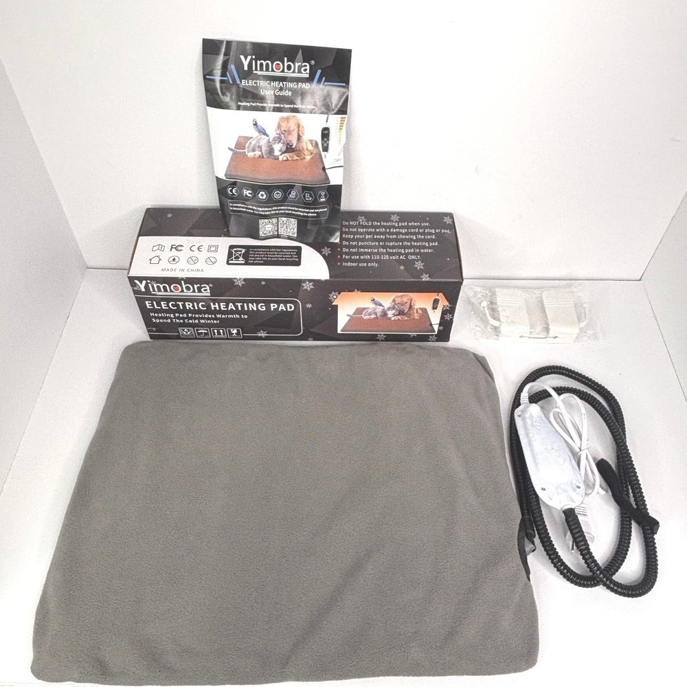 Yimobra Pet‎ Heating Pad 15x17 Electric Dog Cat Heated Mat Chew Resistant Cord